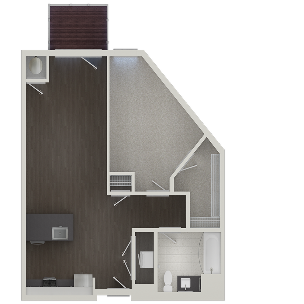 The Emerson Plan A10 1-Bed