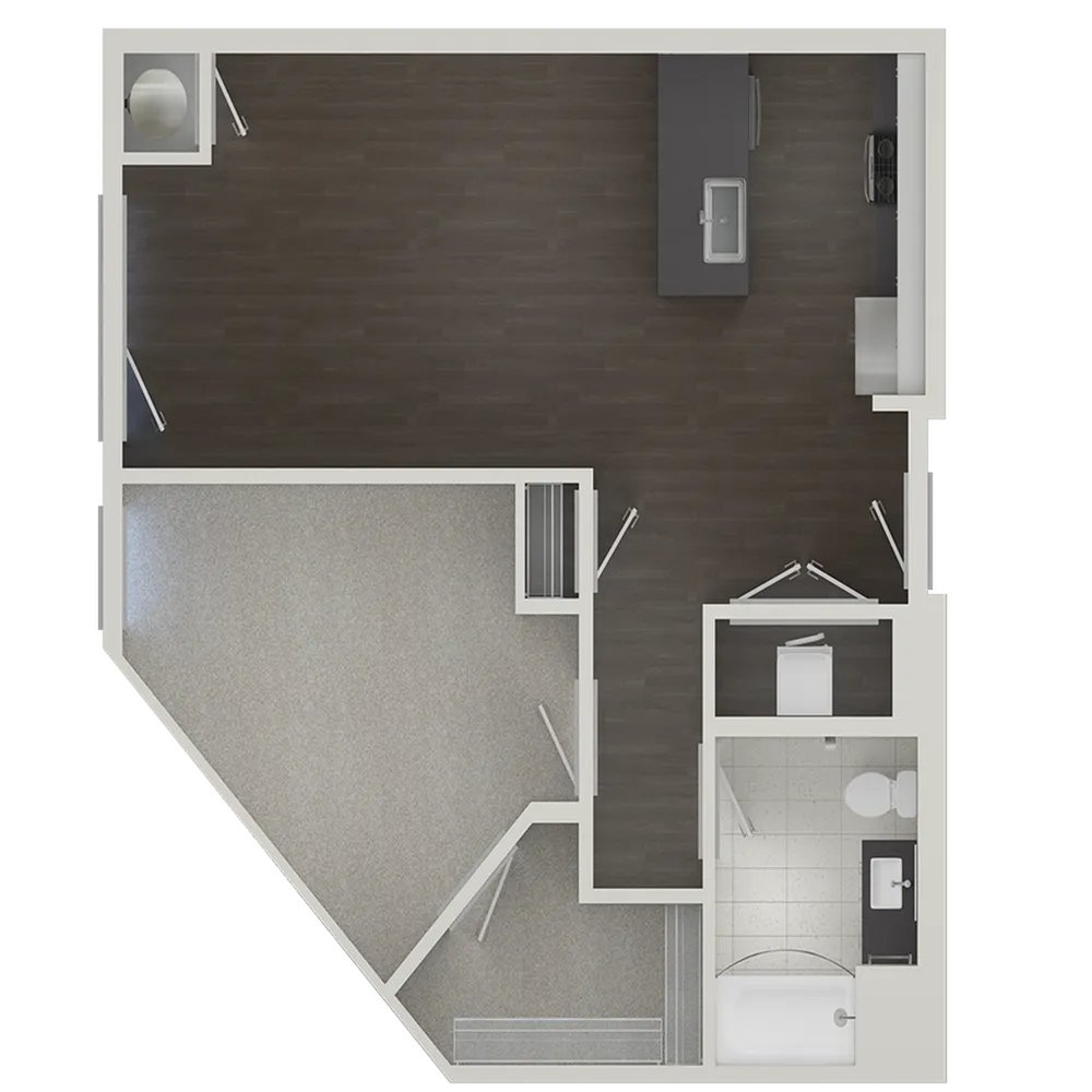 The Emerson Plan A11 1-Bed