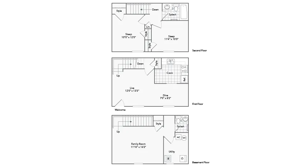 Floorplan Images | ReNew on Blues Apartments & Townhomes