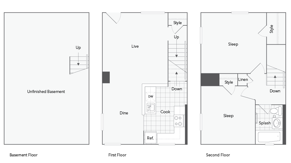 Blacksburg 2-Bedroom Floorplan