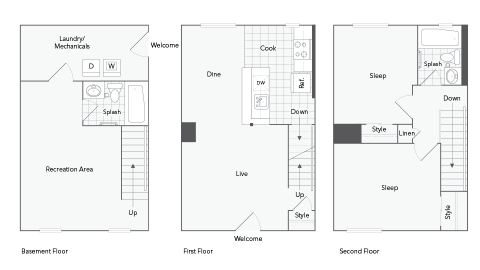 Brighton 2-Bedroom Floorplan