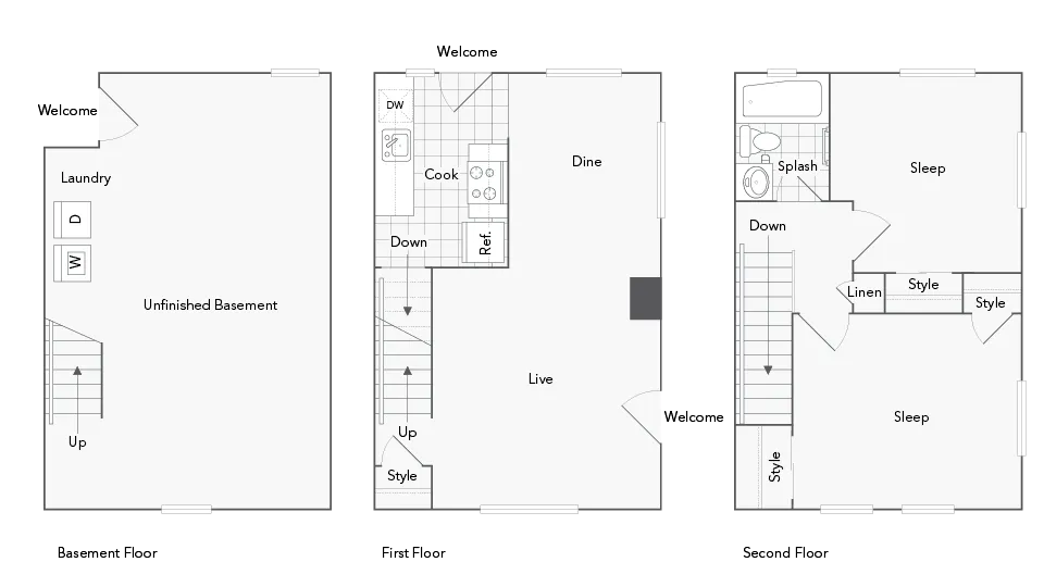 Belmont 2-Bedroom Floorplan