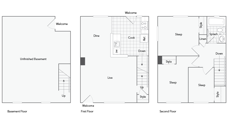 Dumont 3-Bedroom Floorplan