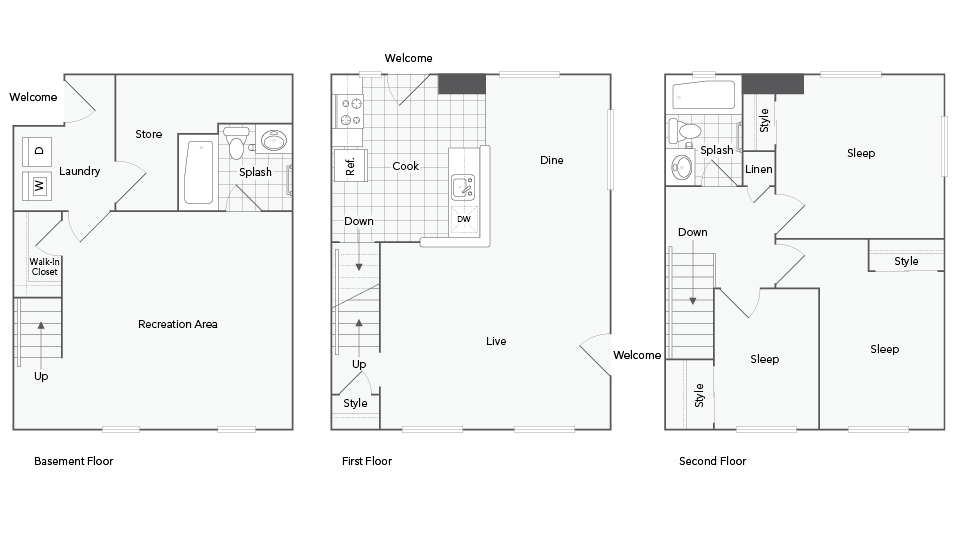 Dayton 3-Bedroom Floorplan
