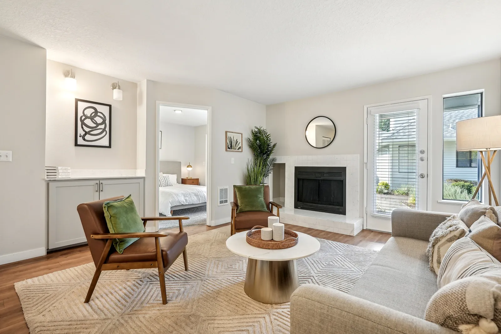 Living Room with Fireplace