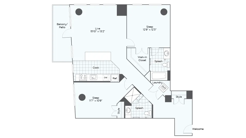 Nordhaus Plan B4T 2-Bedroom