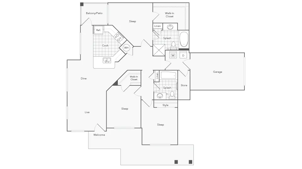 Floorplan Images | Arrive Brentwood