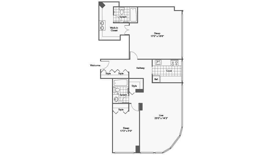 Floorplan Images | Arrive Streeterville