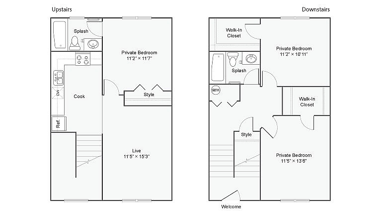 Hendrick A Townhome 3 Bed 2 Bath