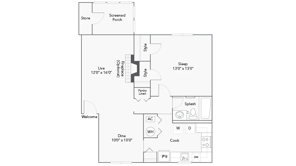 Apex floor plan