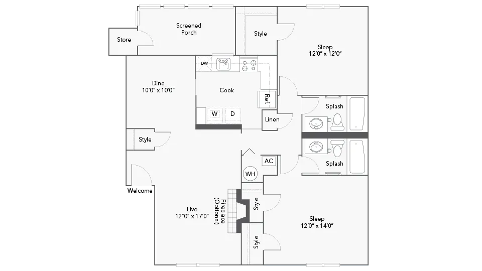 Chantilly floor plan