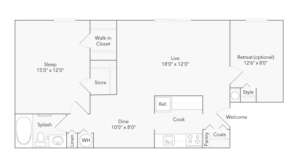 Apex Den floor plan