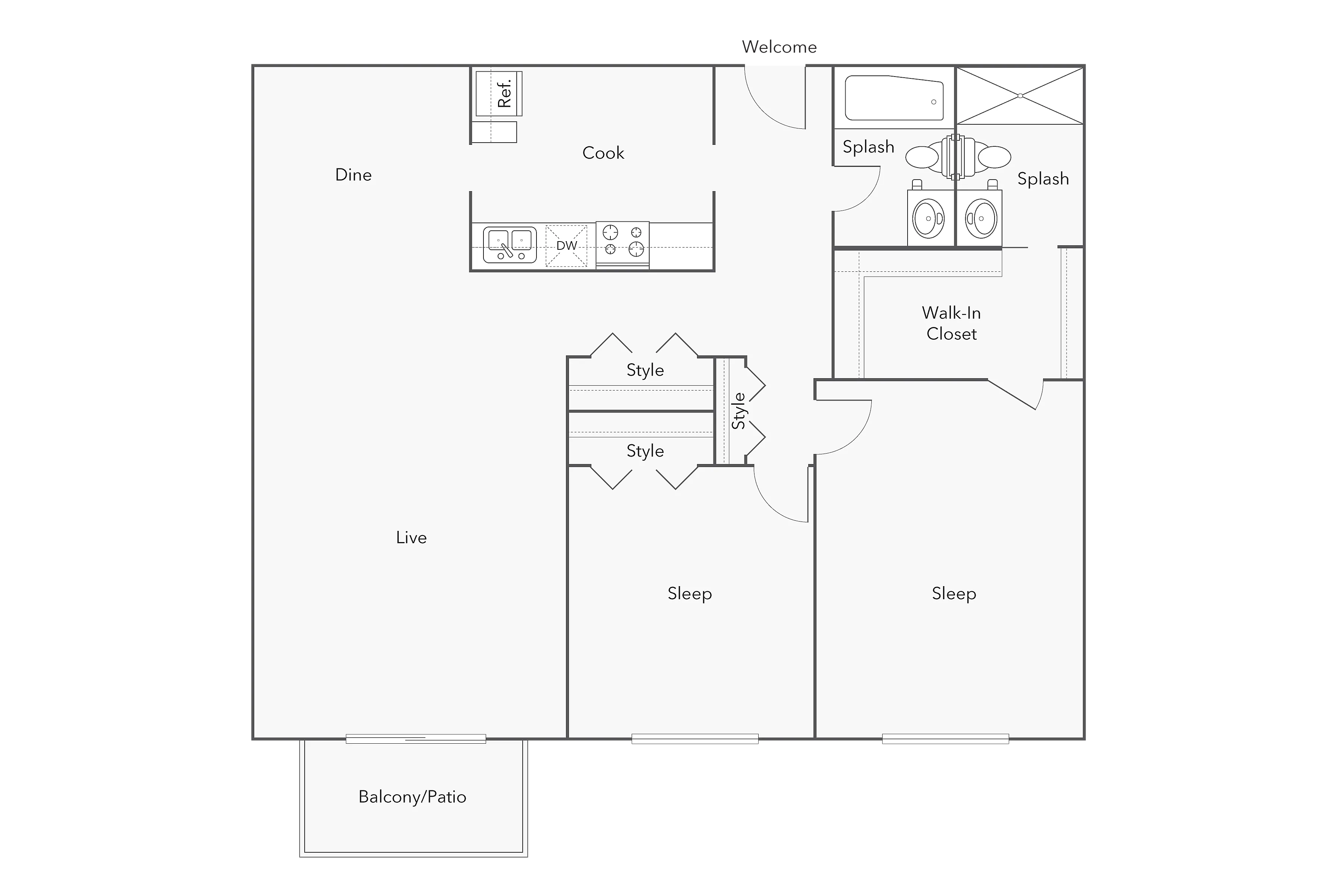 Bradley floor plan