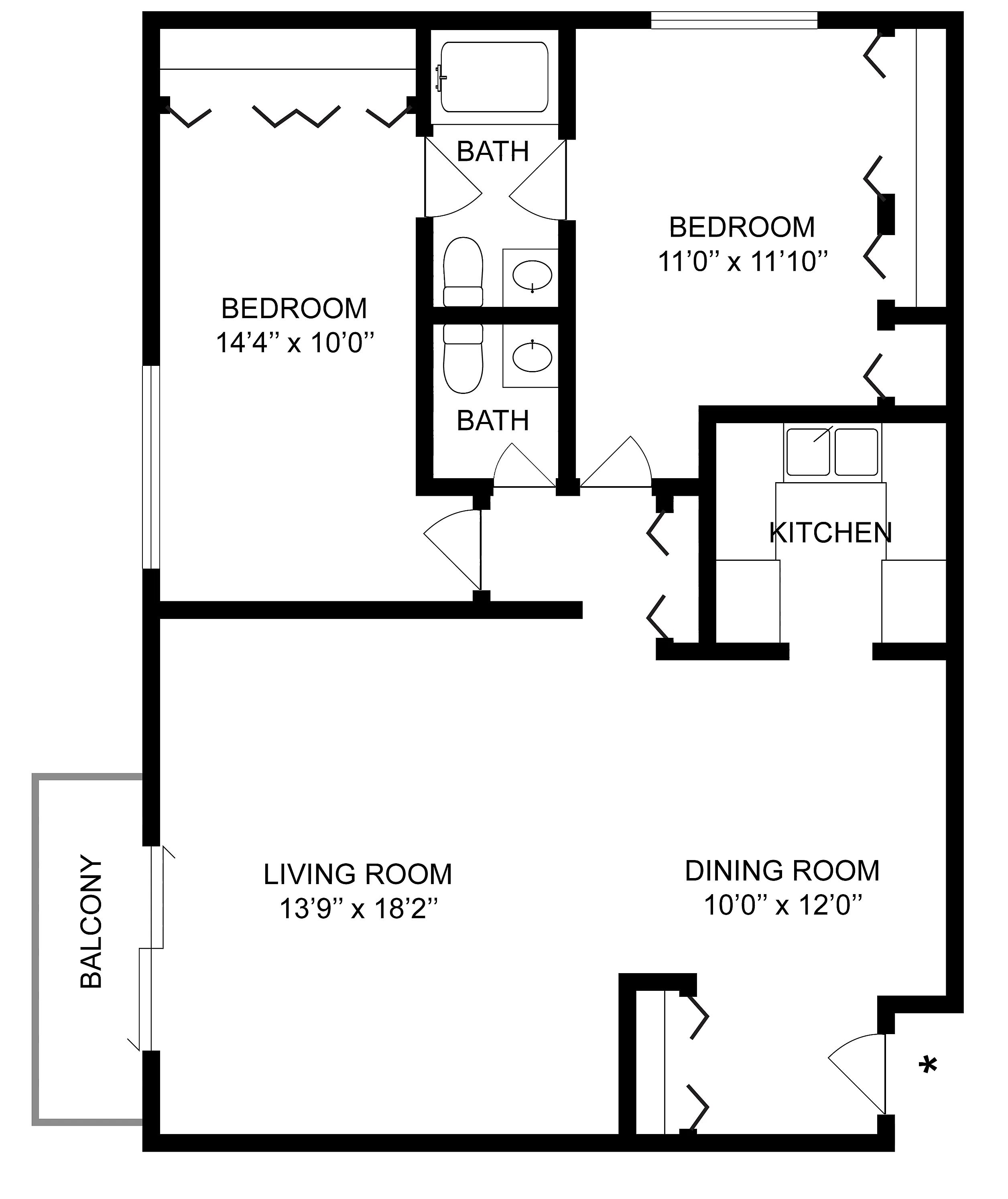 2x1.5 floor plan