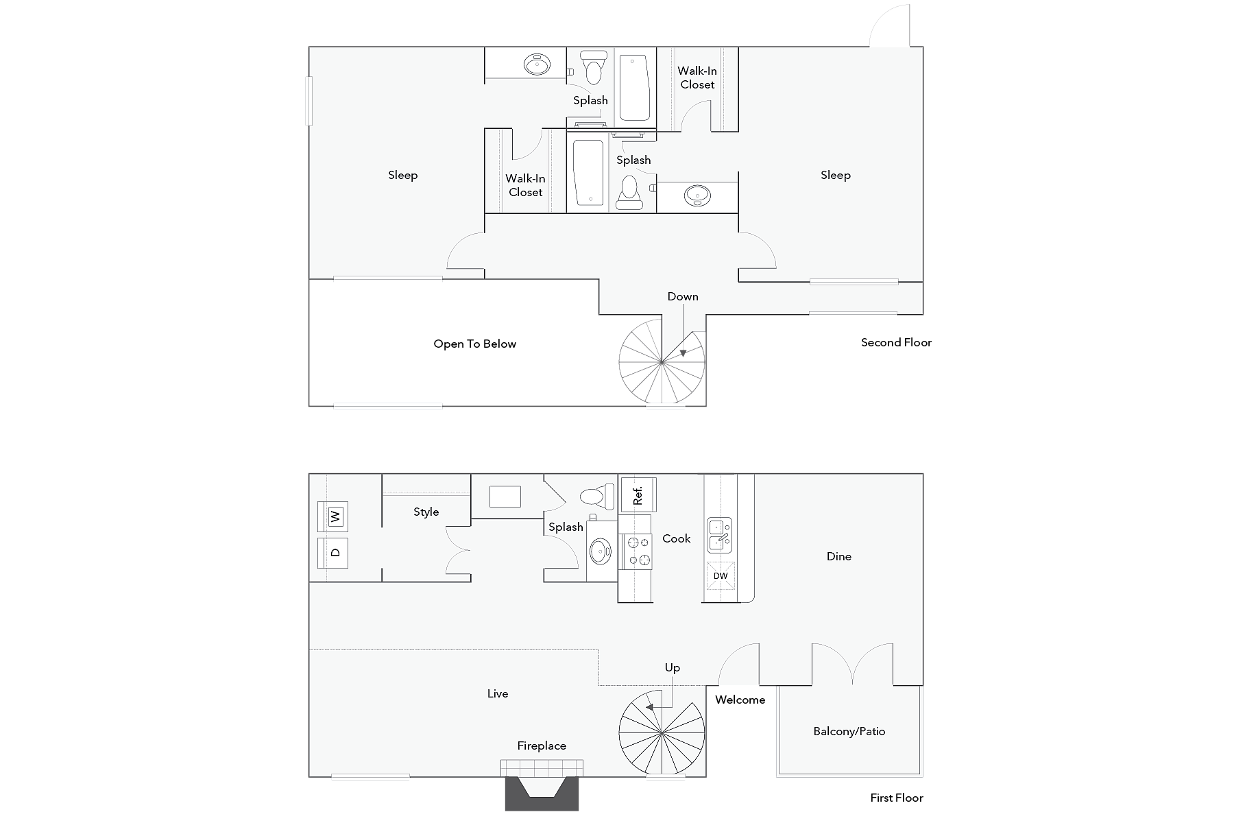 California floor plan