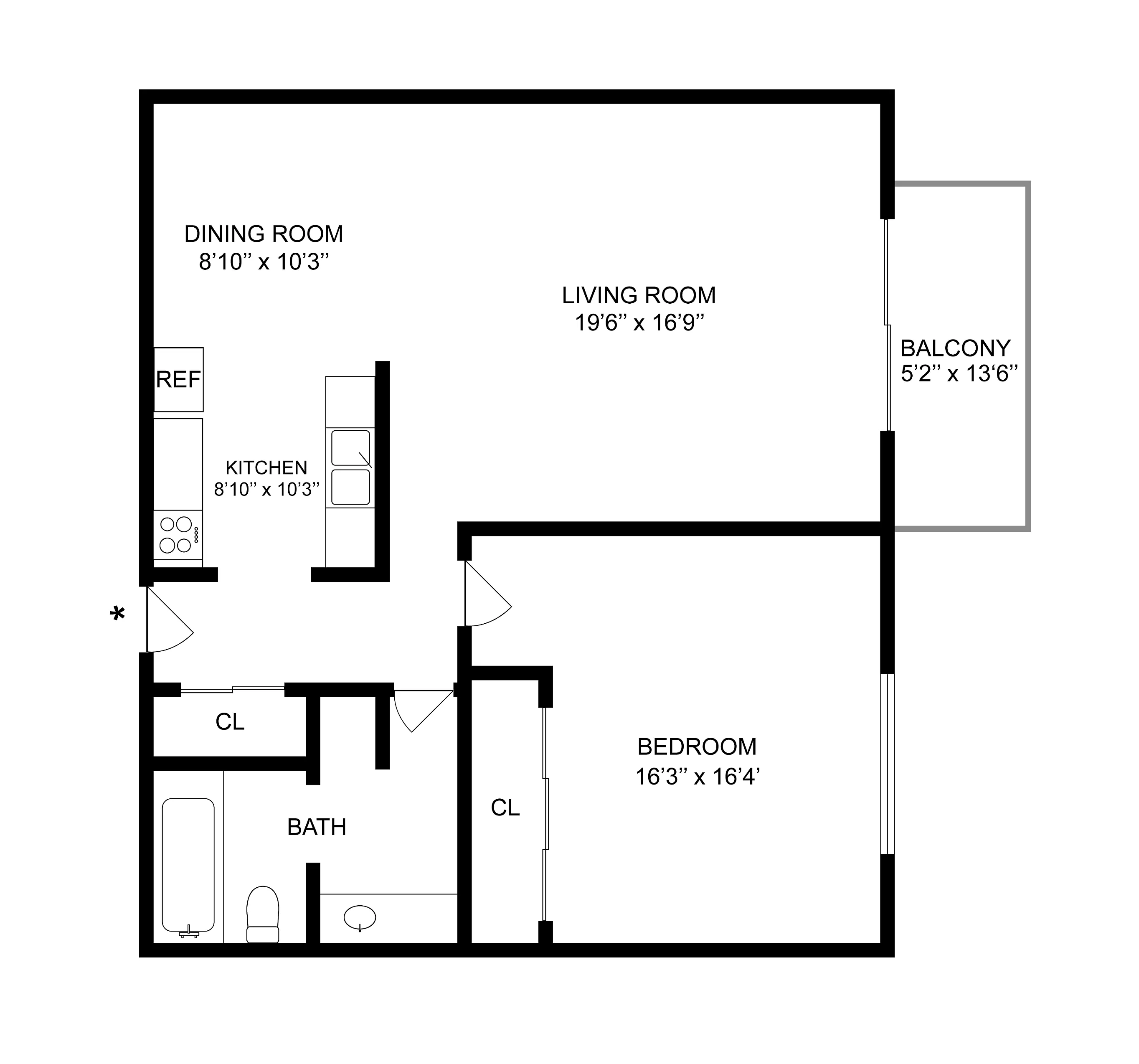 A1 floor plan