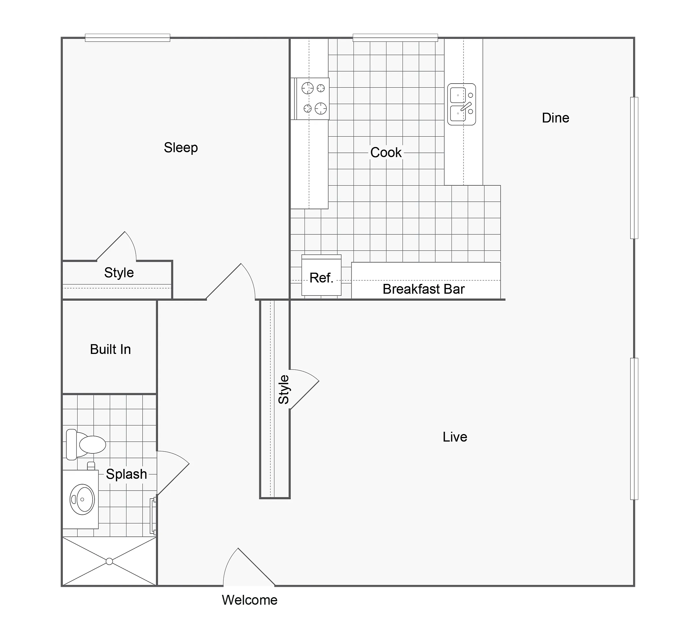Van Buren floor plan