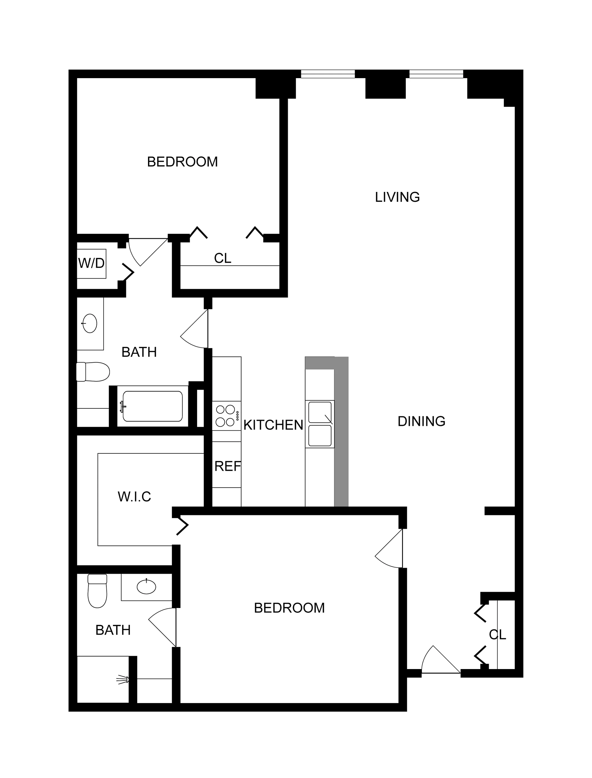 C | 2-Bedroom Floorplan