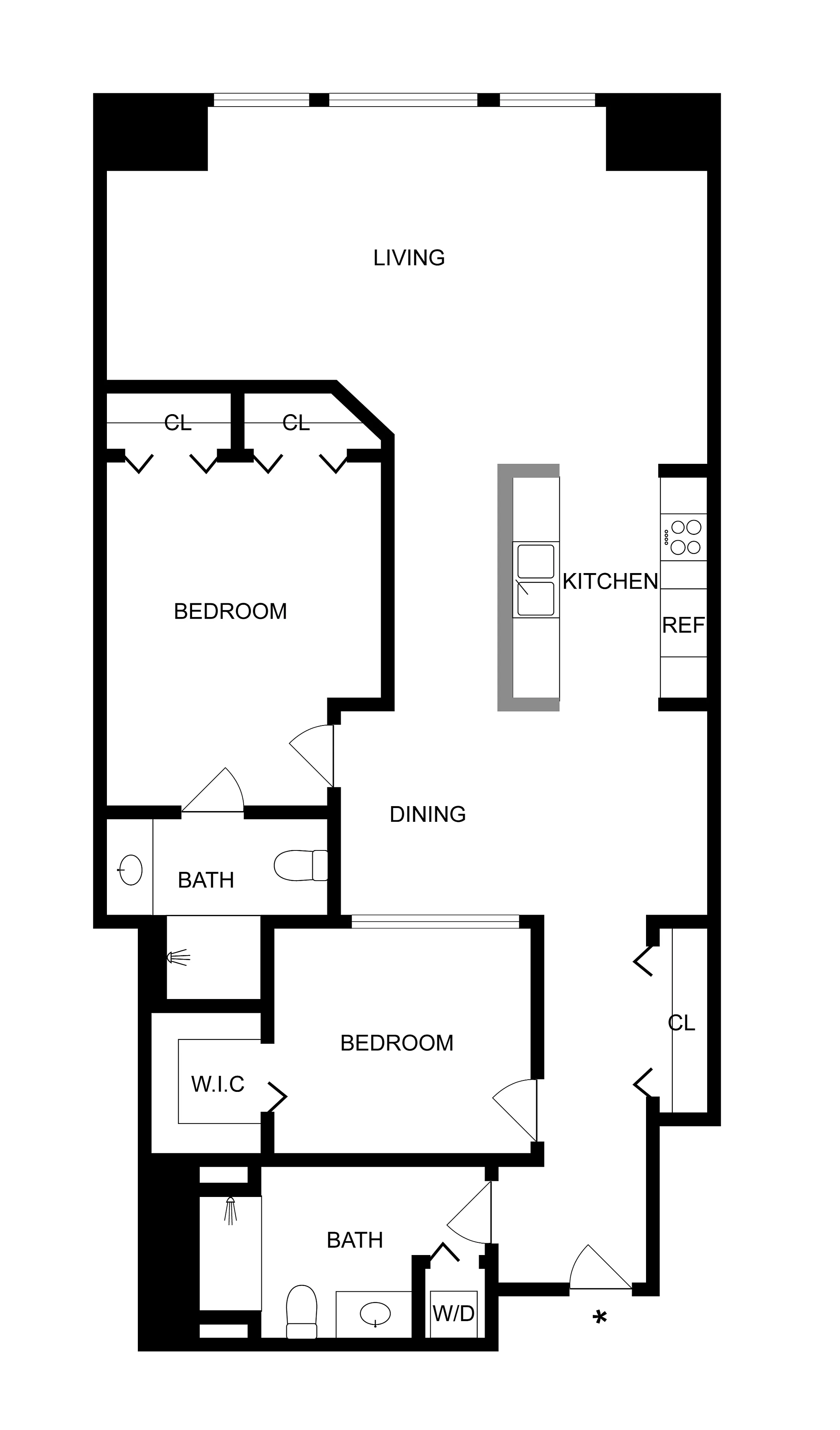 C2 | 2-Bedroom Floorplan