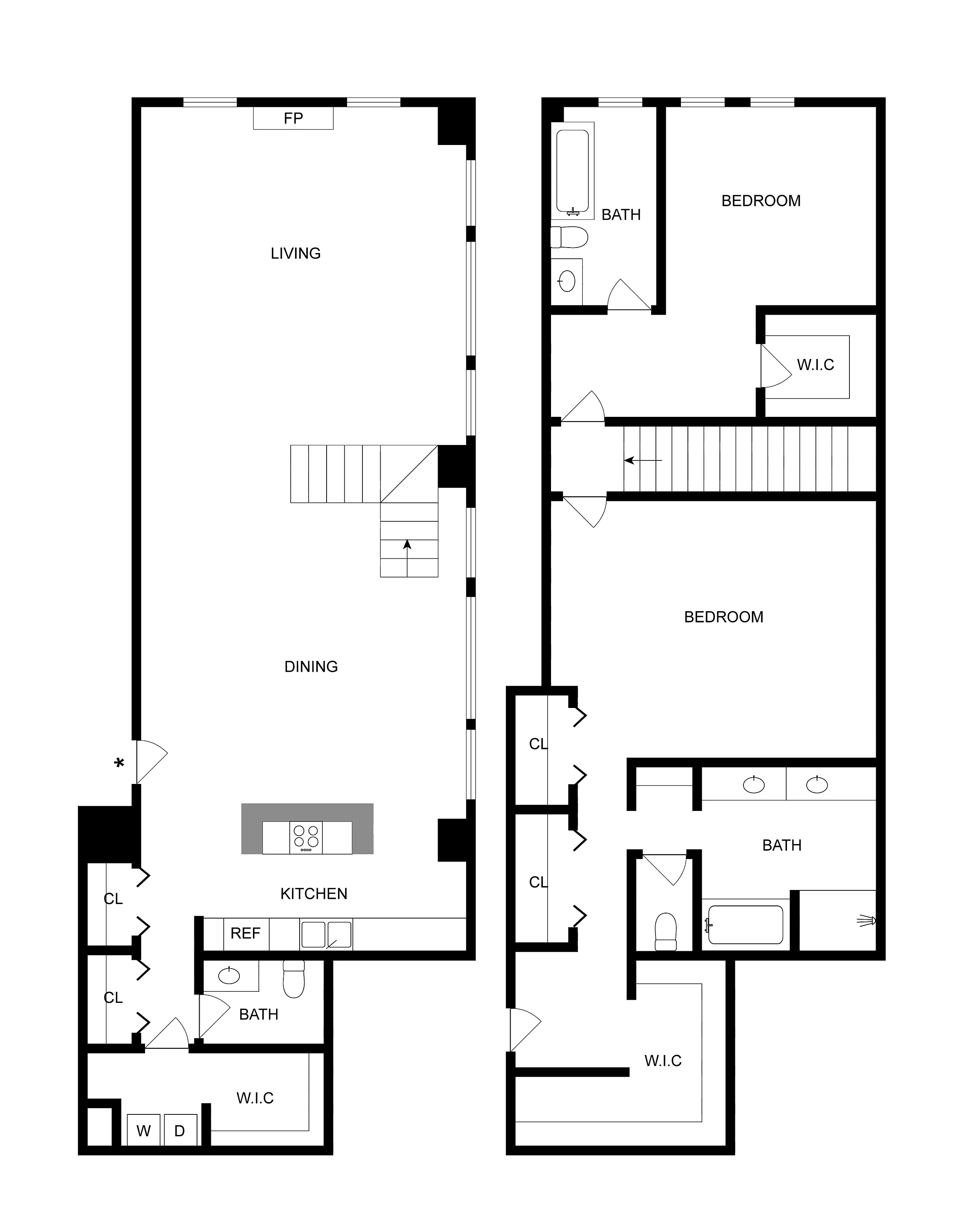 PTH | 2-Bedroom Floorplan