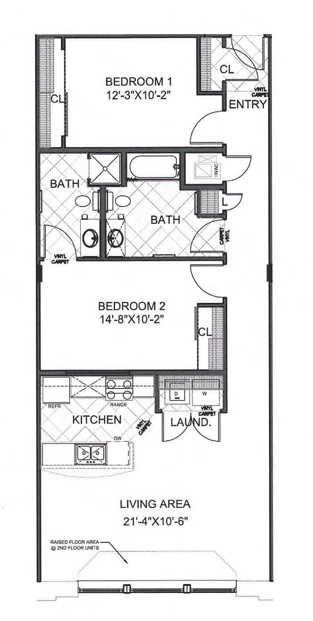 Tacoma LURA | 2-Bedroom Floorplan