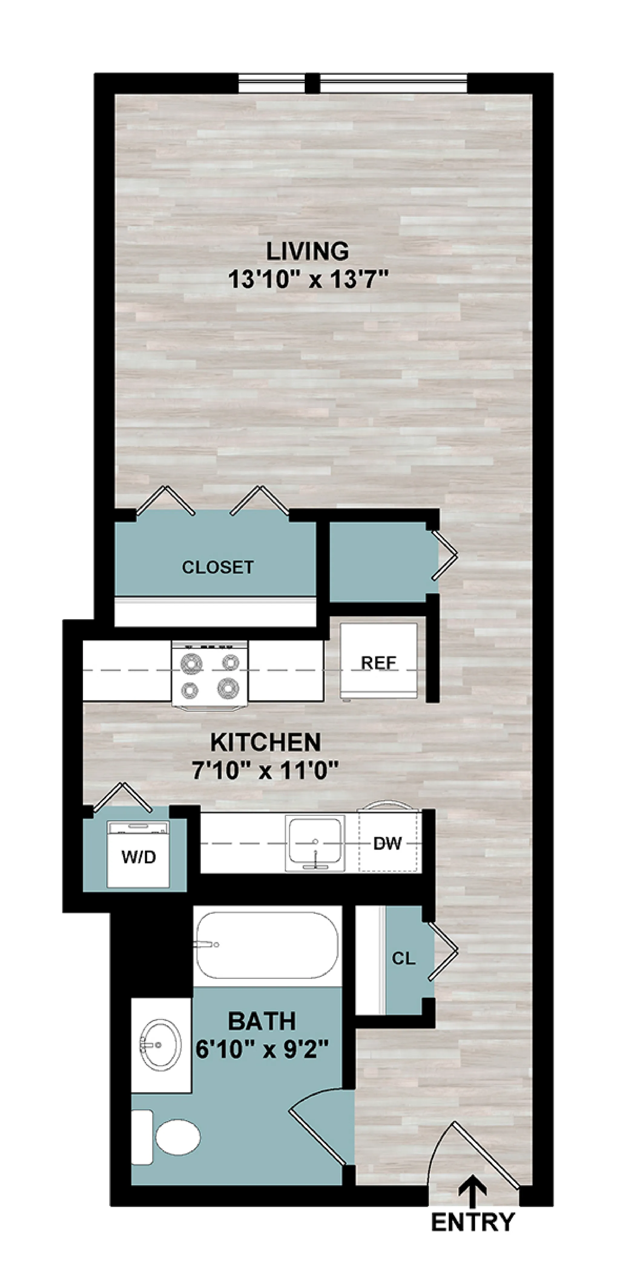 S1 | Studio Floorplan