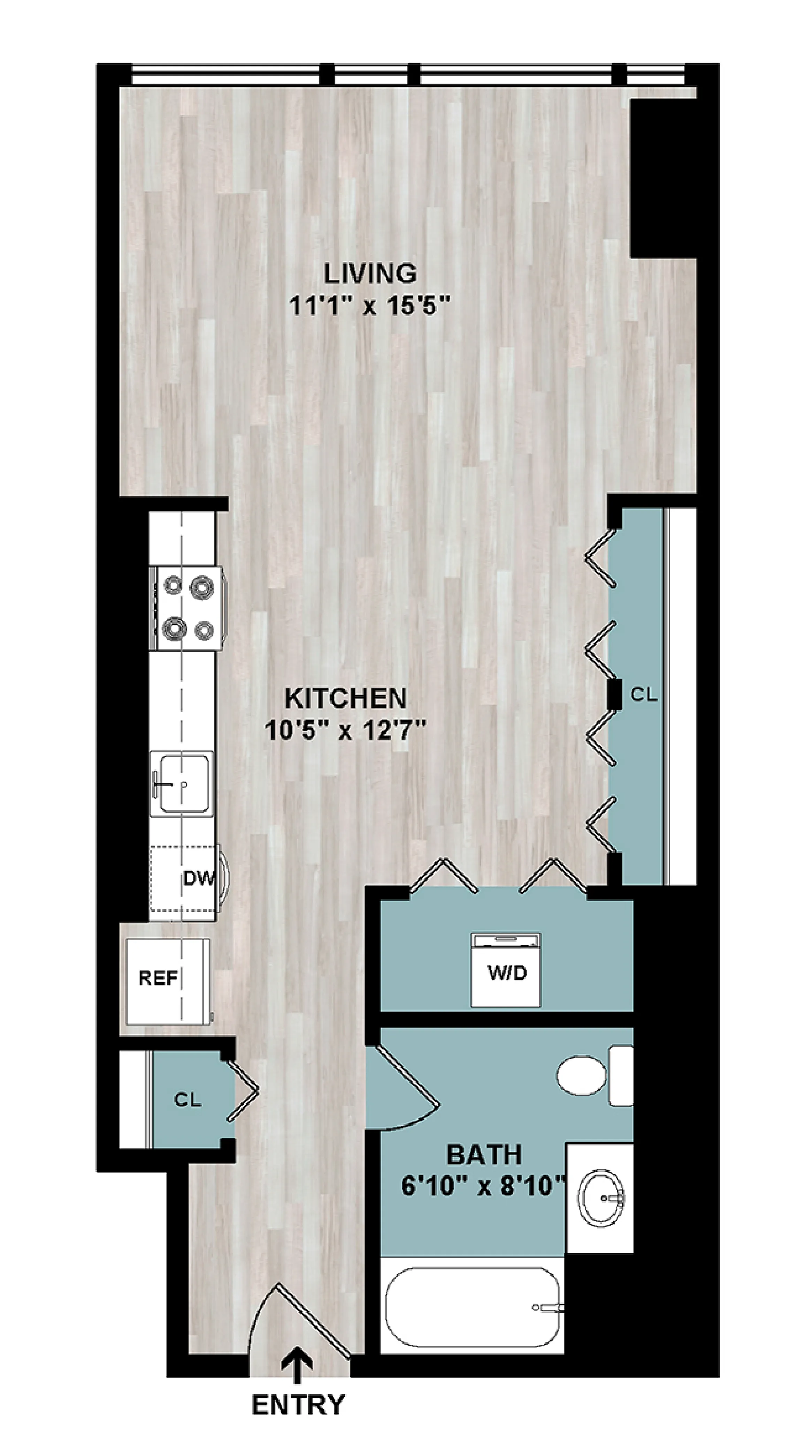 S2 | Studio Floorplan