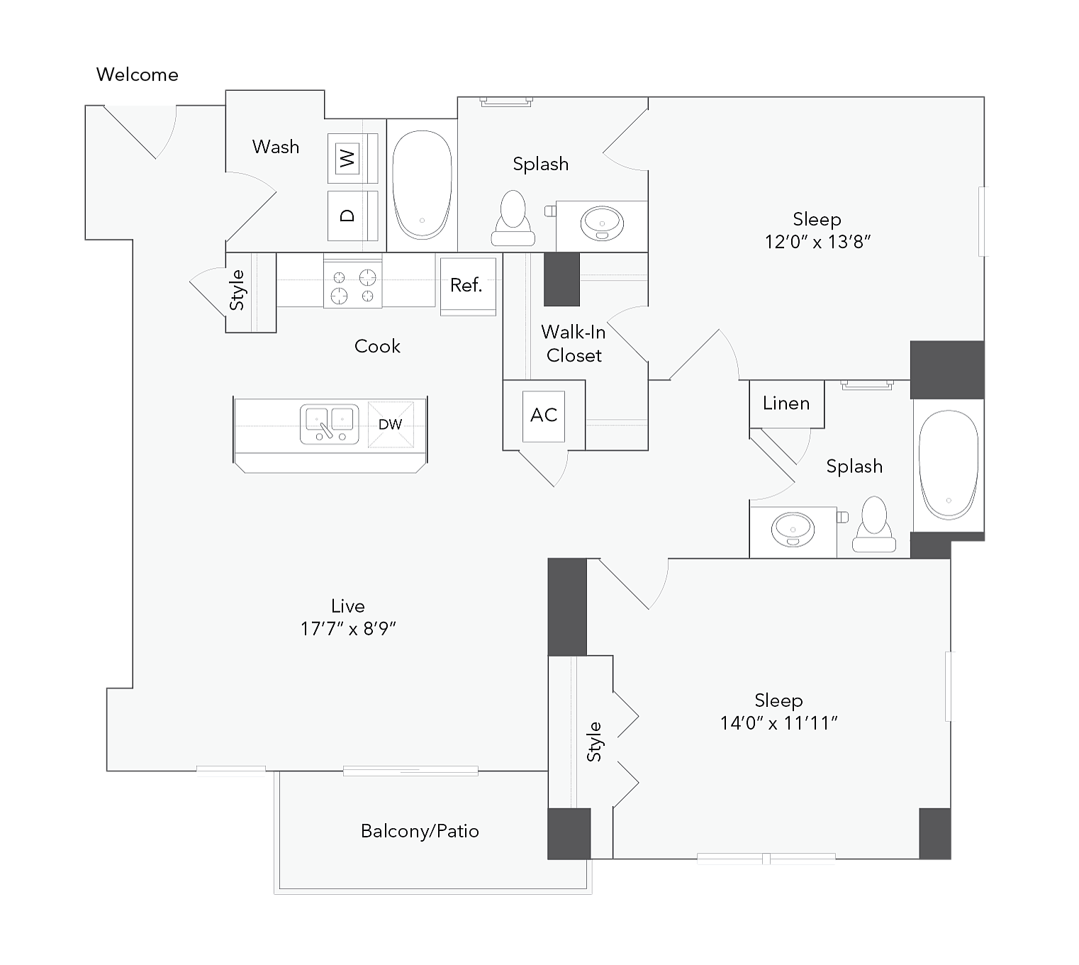 California floor plan