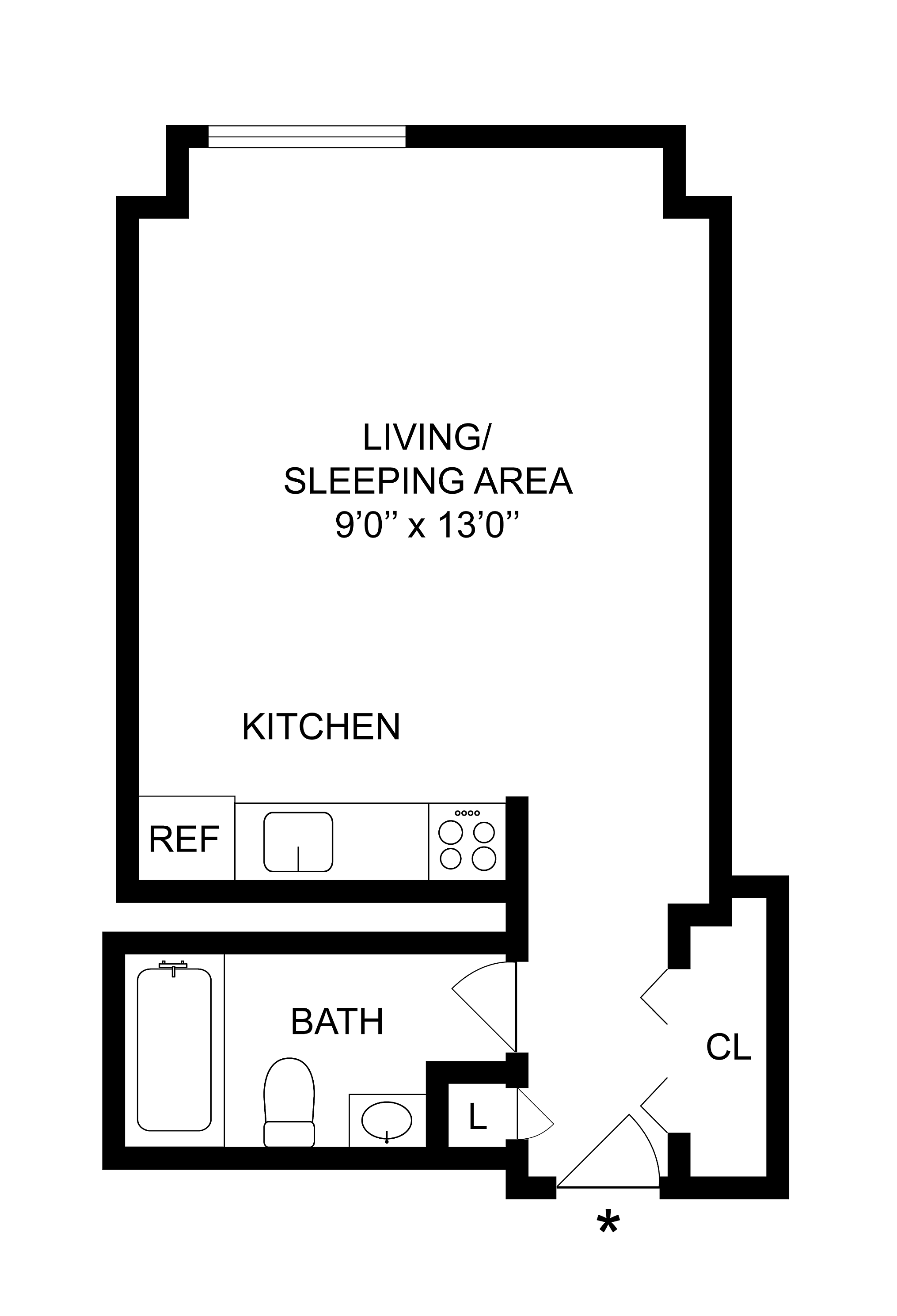 Studio - A Floorplan