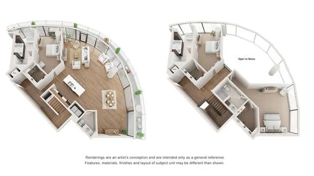3 BR x 3.5 BA Garden Loft Floorplan | Arrive Upper Kirby in Houston