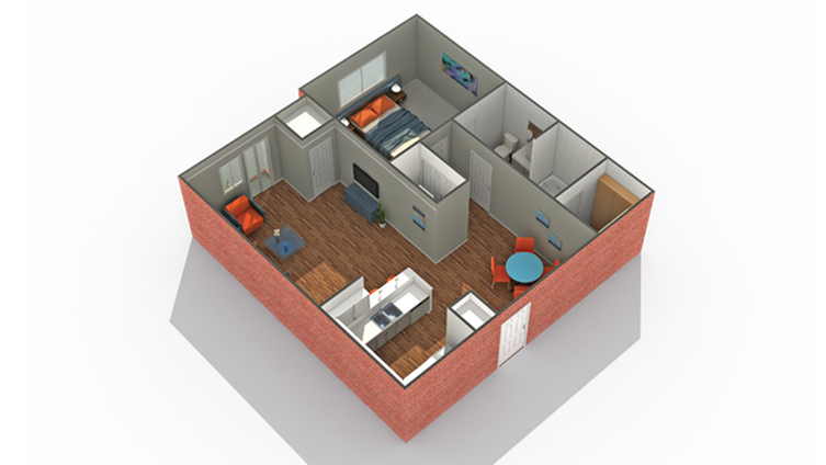 Floor Plan 7 | Luxury Apartments Minneapolis MN | Arrive Watertower