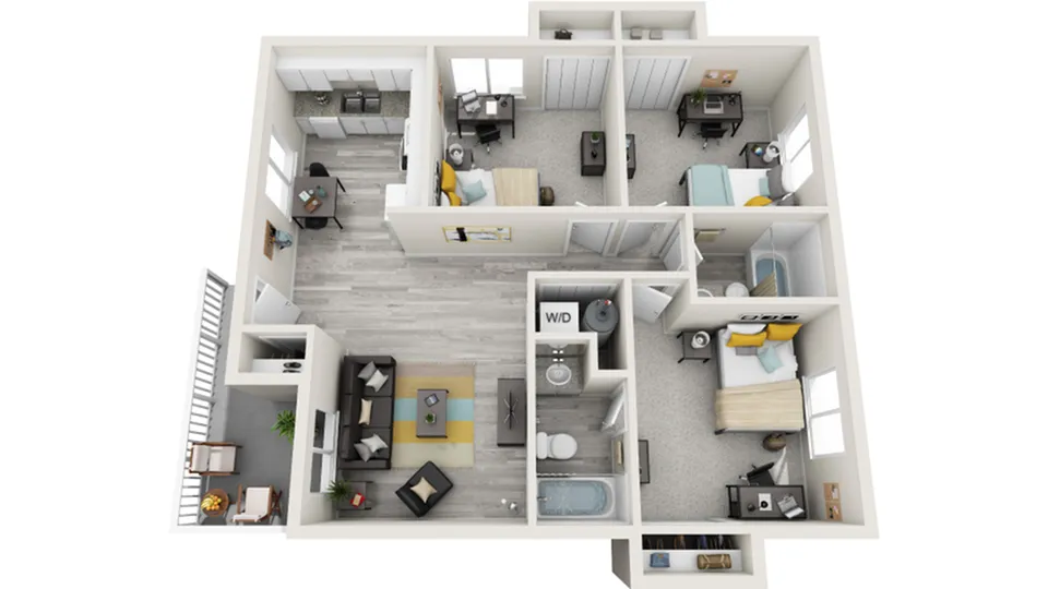 Floor Plan | The Social West Ames Apartment Homes for Rent in Ames IA 50014
