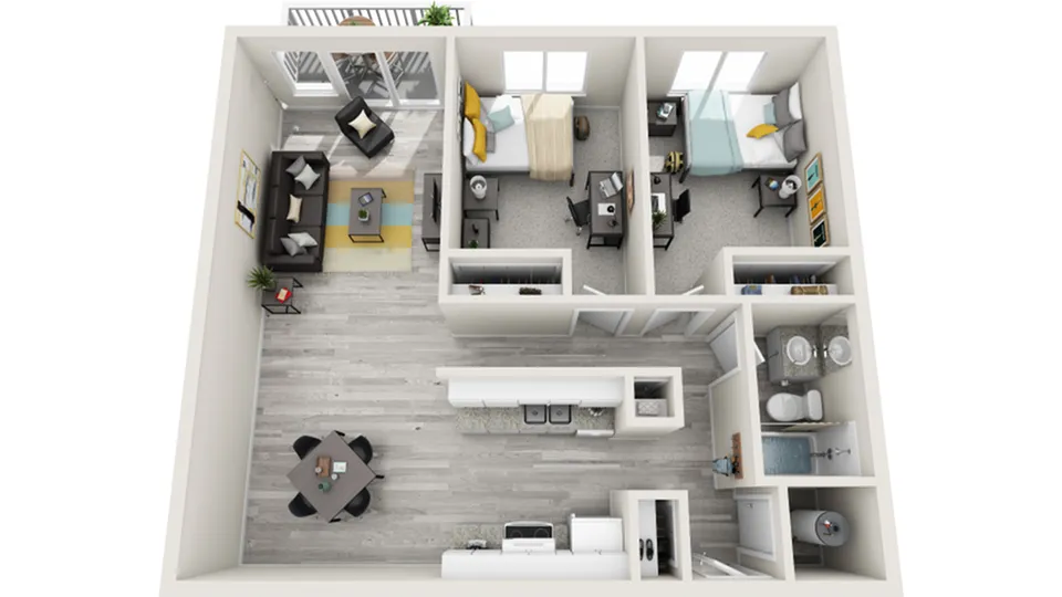 Floor Plan | The Social West Ames Apartment Homes for Rent in Ames IA 50014