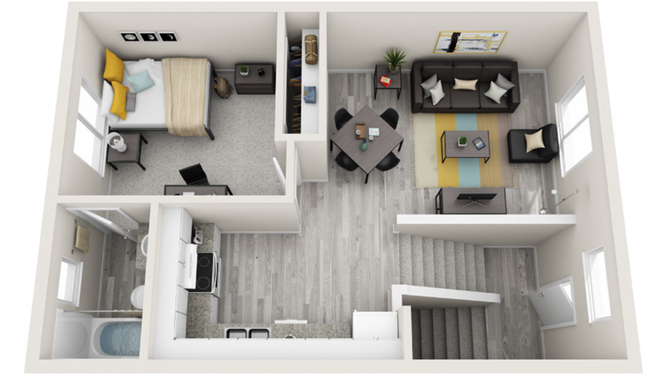 Floor Plan | The Social West Ames Apartment Homes for Rent in Ames IA 50014