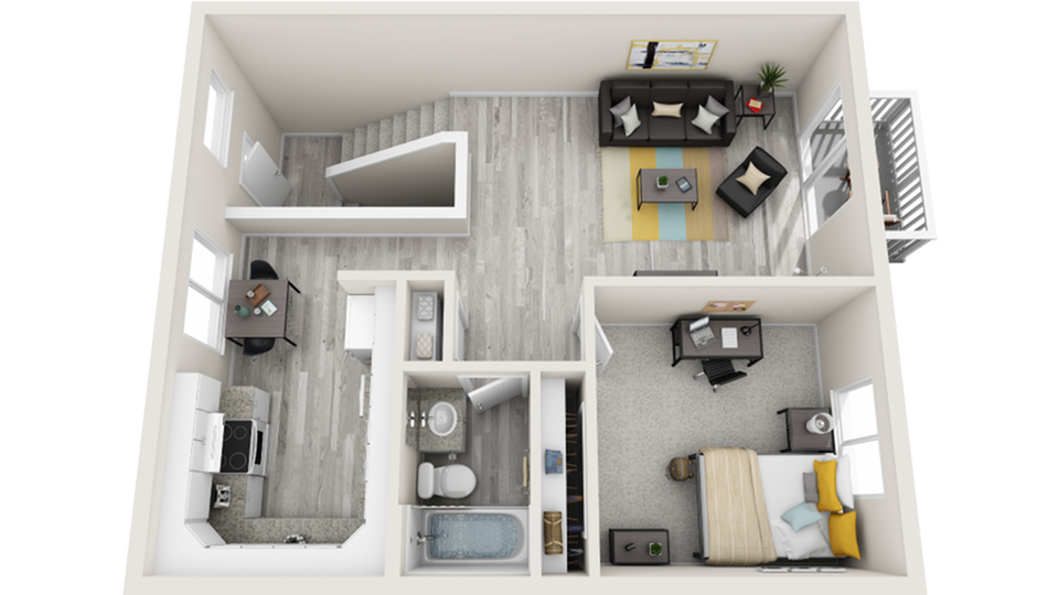 Floor Plan | The Social West Ames Apartment Homes for Rent in Ames IA 50014