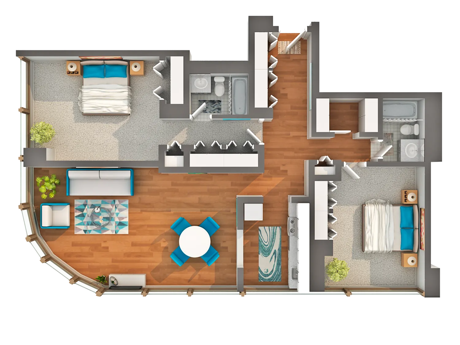 Floor Plan Images | Arrive Streeterville