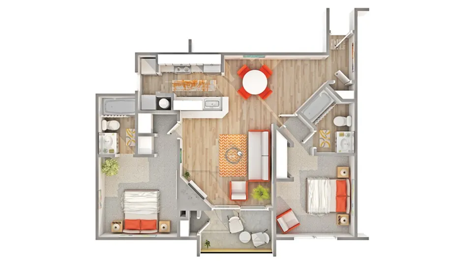 Arrive First Hill | Two Bed