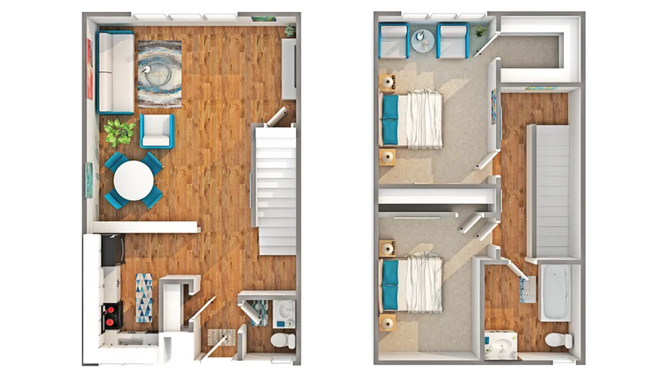 Barberry | Two Bed Townhome