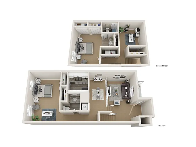 2x2 Townhome w/Den