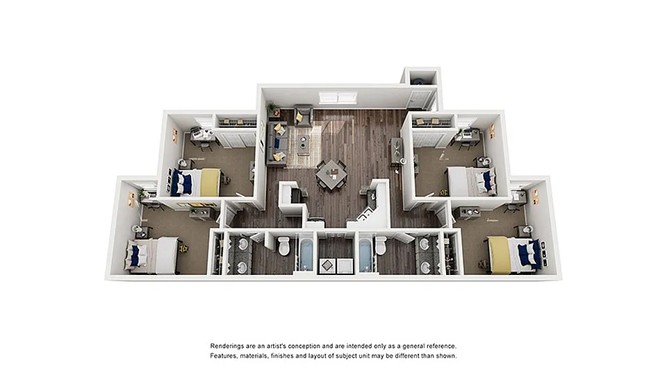 4 Bed/ 2 Bath Apartment