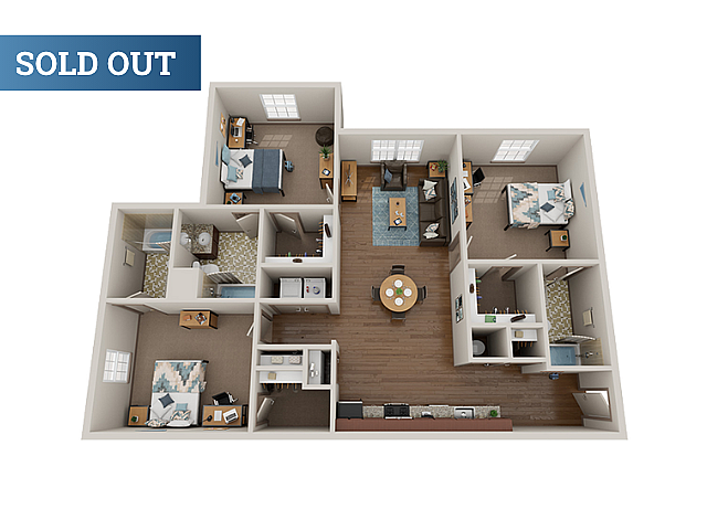 The Social Blue Apartments