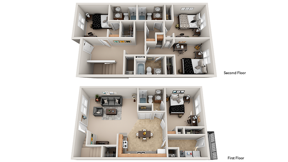 Student-apartments-tallahassee-near-TSC-4-4-bedroom-apartment