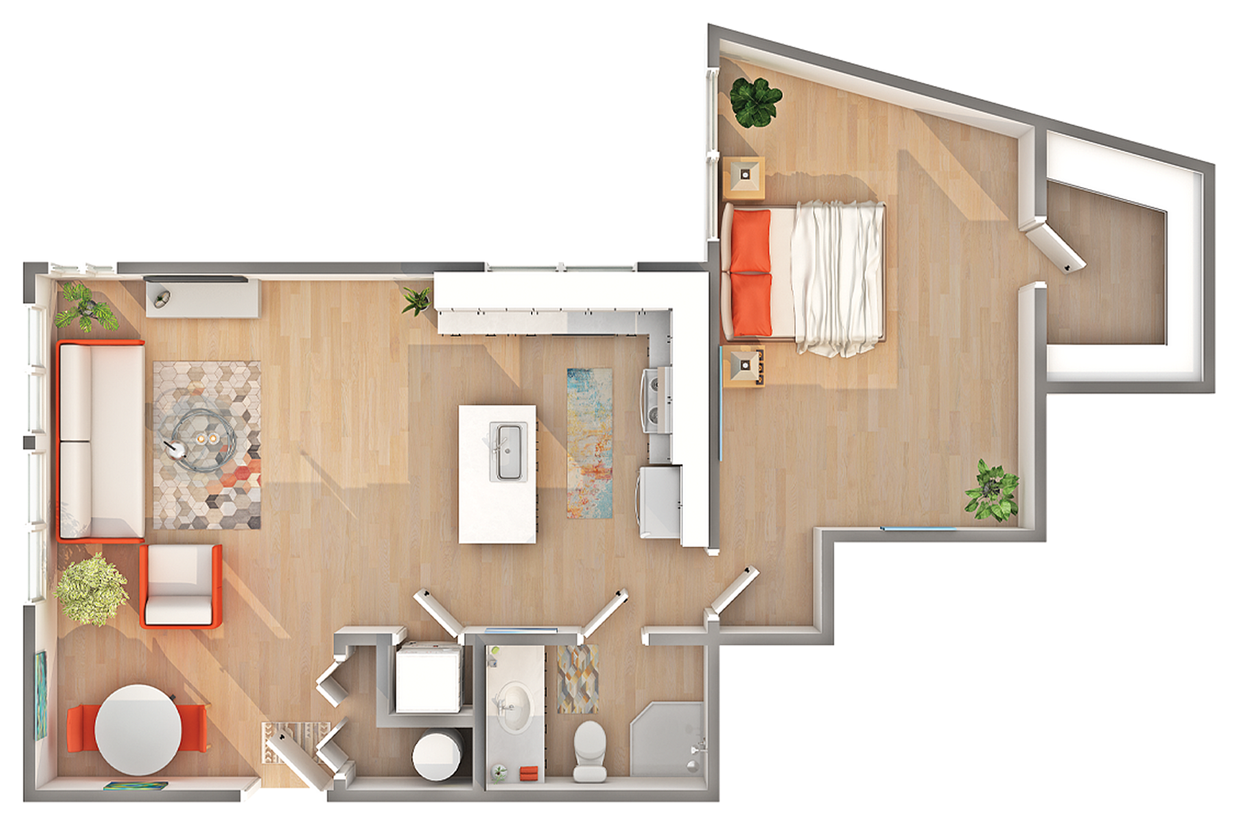 A5 | 1-Bedroom Floorplan