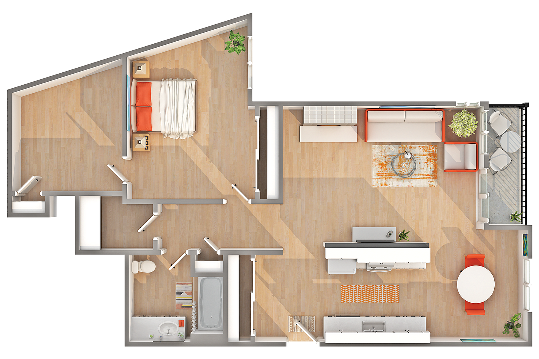 A10 | 1-Bedroom Floorplan