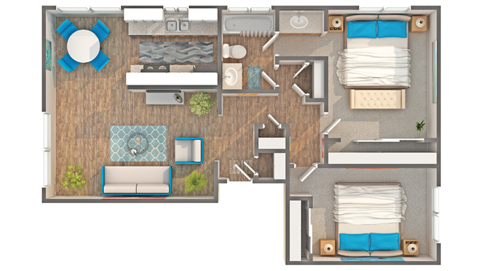 River 2 floor plan