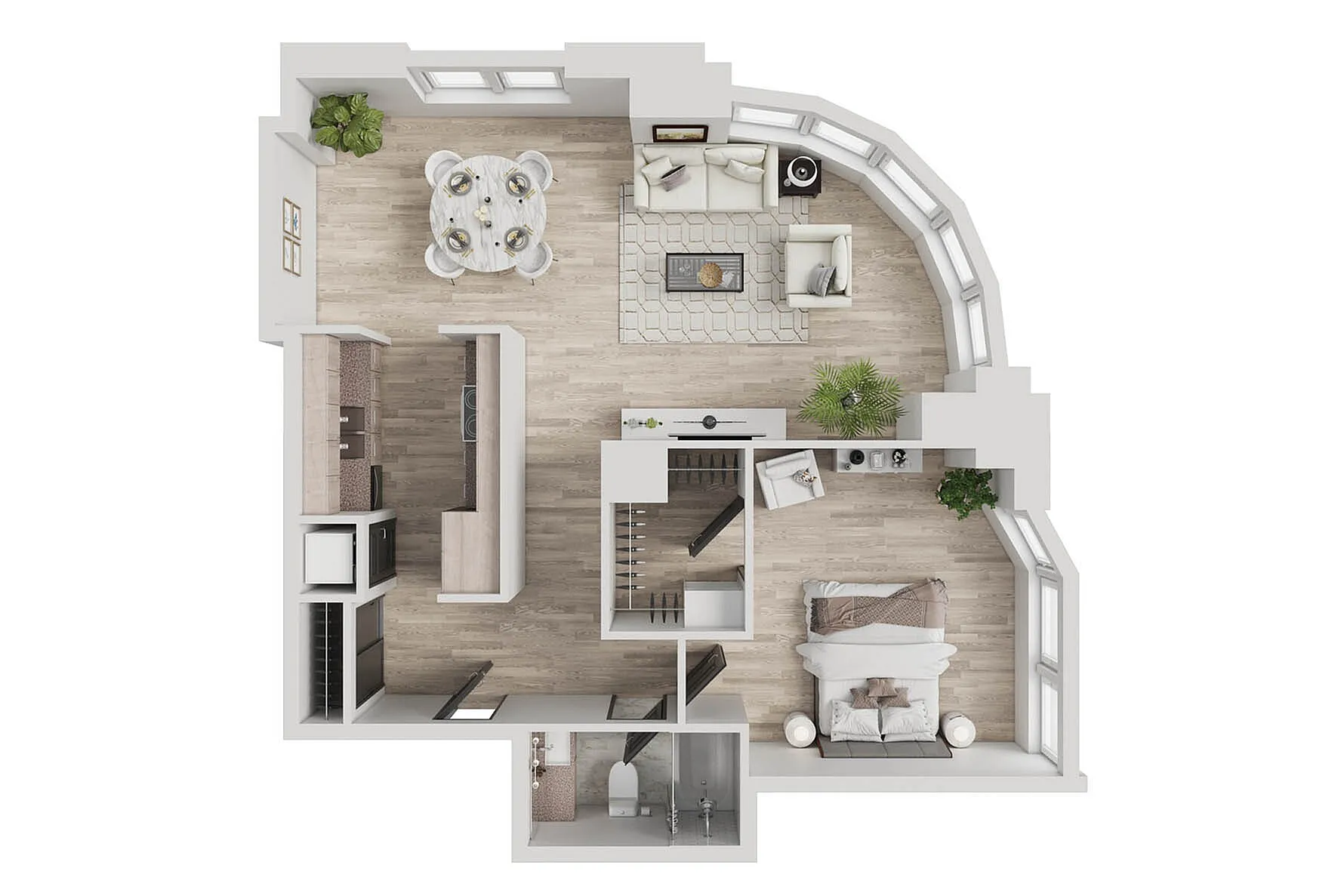 A | 1-Bedroom Floorplan