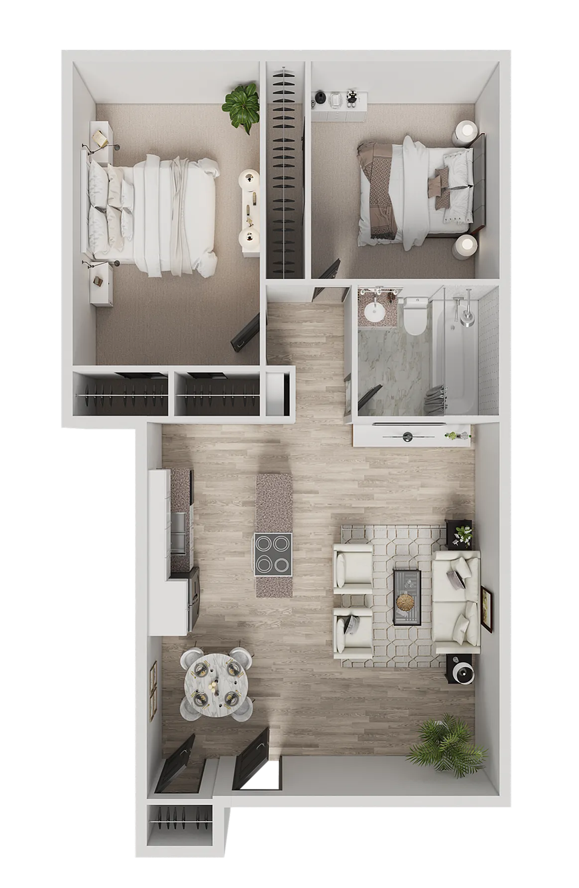 B1 | 2-Bedroom Floorplan