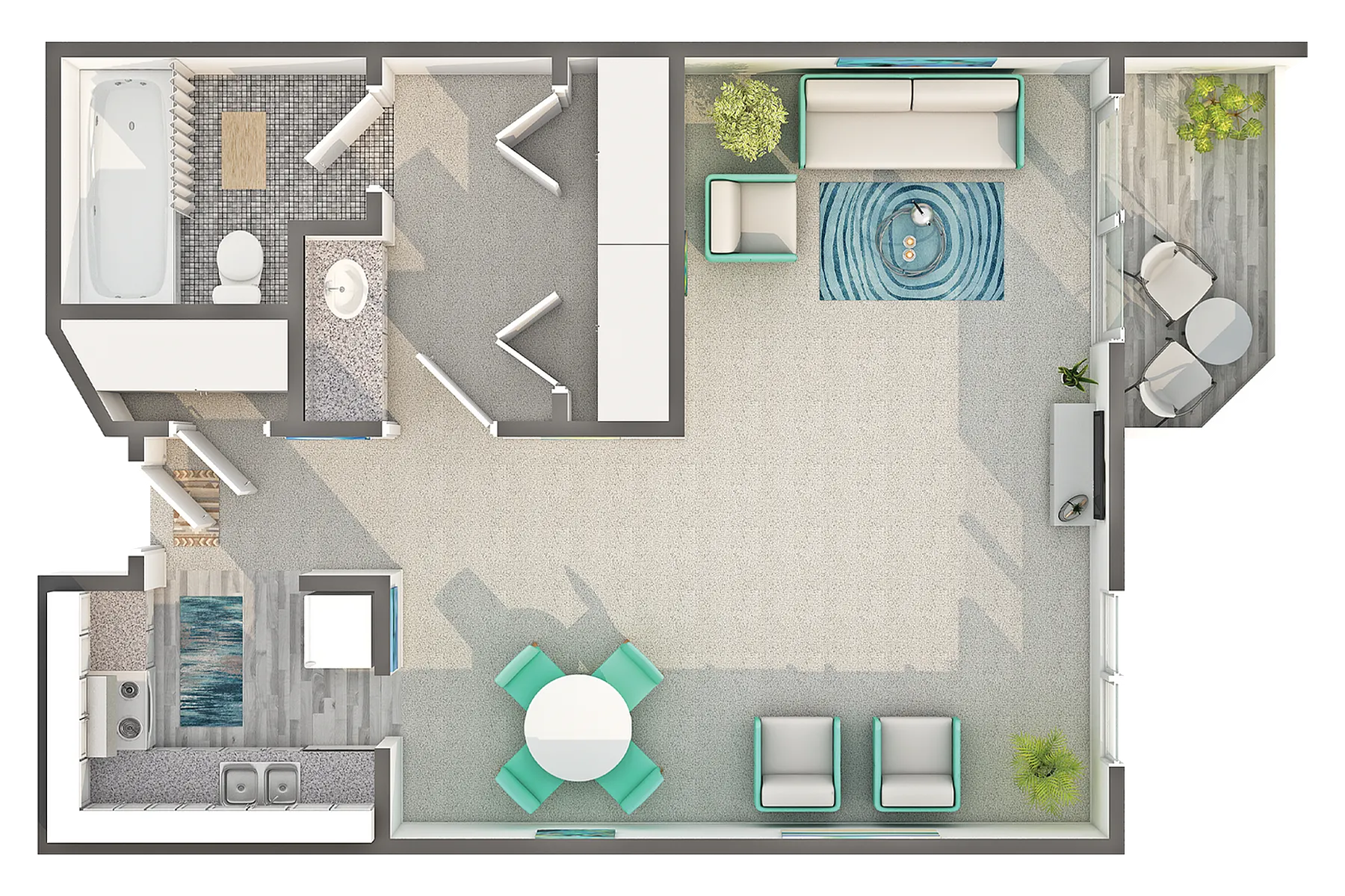 Amhurst | Studio Floorplan