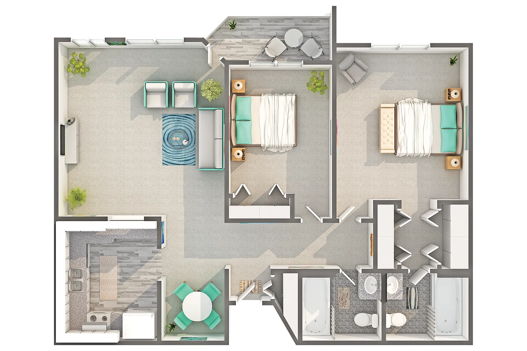 Birchwood | 2-Bedroom Floorplan