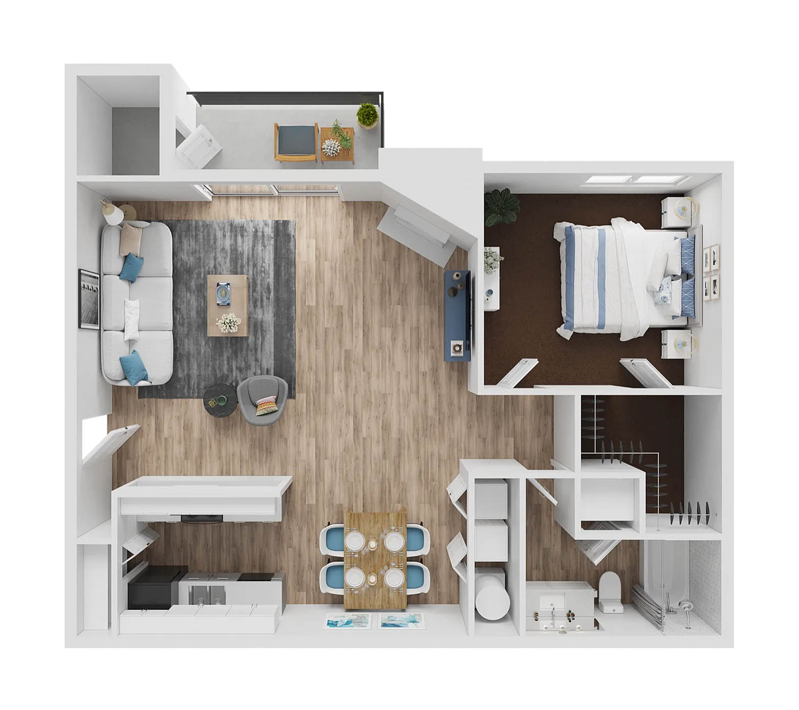 A1 | 1-Bedroom Floorplan